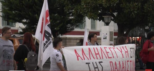 Σέρρες: Κινητοποίηση για "Αλληλεγγύη στο Παλαιστινιακό λαό" -Video