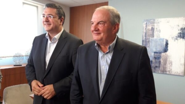 Για τα μεγάλα έργα συζήτησαν Κώστας Καραμανλής και Απόστολος Τζιτζικώστας