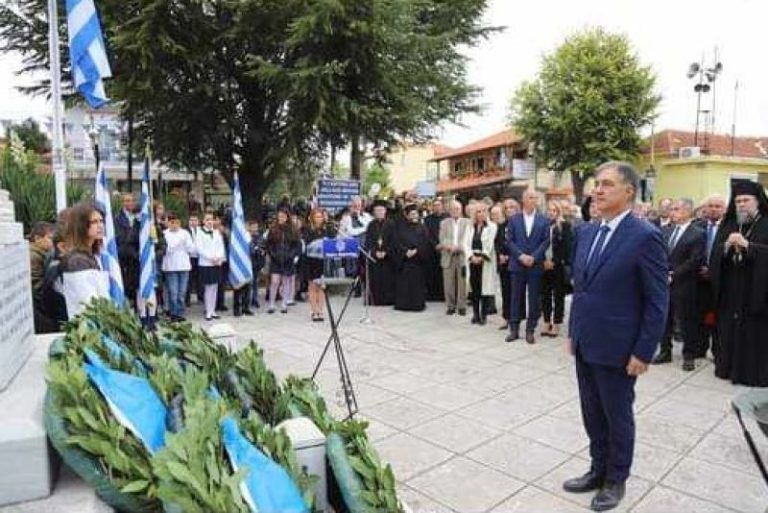 Τις εκδηλώσεις για το ολοκαύτωμα των Κερδυλλίων τίμησε ο δήμαρχος Βισαλτίας Αθανάσιος Μασλαρινός