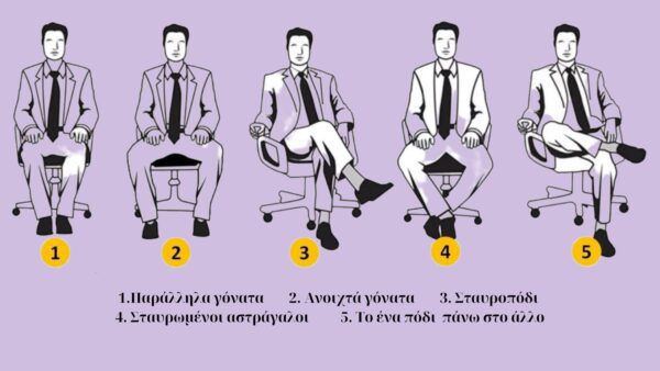 Τεστ προσωπικότητας: Τι λέει για σένα ο τρόπος που κάθεσαι;