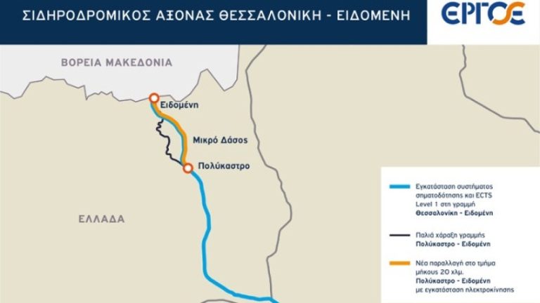 «Τρέχει» το σιδηροδρομικό έργο της ΕΡΓΟΣΕ Θεσσαλονίκη - Ειδομένη - Θα ενώνει την Ελλάδα με την Ευρώπη