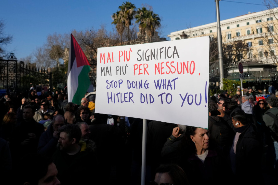 Ιταλία: Στους 2.000 οι συμμετέχοντες στις πορείες υπέρ του παλαιστινιακού λαού σε Ρώμη και Μιλάνο