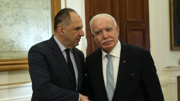 Γ. Γεραπετρίτης με Παλαιστίνιο ΥΠΕΞ: Άμεση και διαρκής διακοπή των εχθροπραξιών, απελευθέρωση των ομήρων και διάνοιξη ανθρωπιστικών διαδρόμων