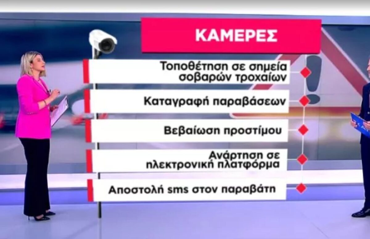 Αυστηροποίηση του Κ.Ο.Κ: Κάμερες, drones και πρόστιμα στο κινητό τηλέφωνο για να μειωθούν τα δυστυχήματα