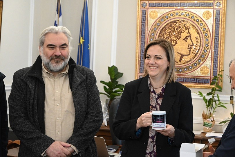 Συνάντηση γνωριμίας της νέας Δ.Ε. του Παραρτήματος Σερρών της Ελληνικής Μαθηματικής Εταιρείας με τη Δήμαρχο Σερρών Βαρβάρα Μητλιάγκα