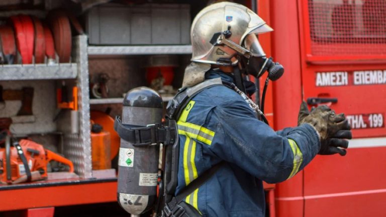 Ασπρόπυργος: Φωτιά σε υπαίθριο χώρο επιχείρησης, ισχυρή παρουσία της Πυροσβεστικής