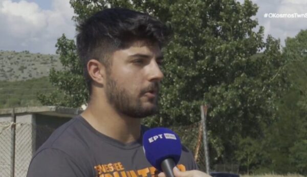 Κιλκίς: Παγκόσμιος πρωταθλητής προπονείται σε χωράφι, με μεζούρα μπιτόνια από ελαιόλαδο