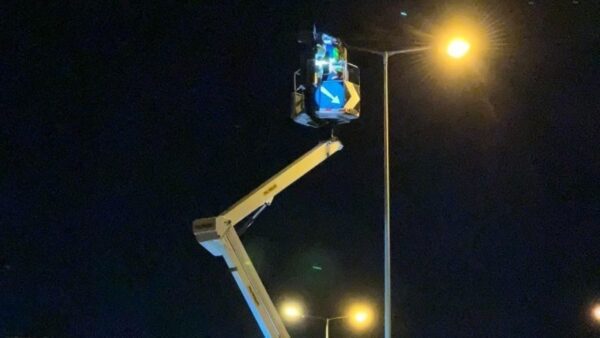 Εργασίες συντήρησης οδοφωτισμού στη Θεσσαλονίκης – Μηχανιώνας