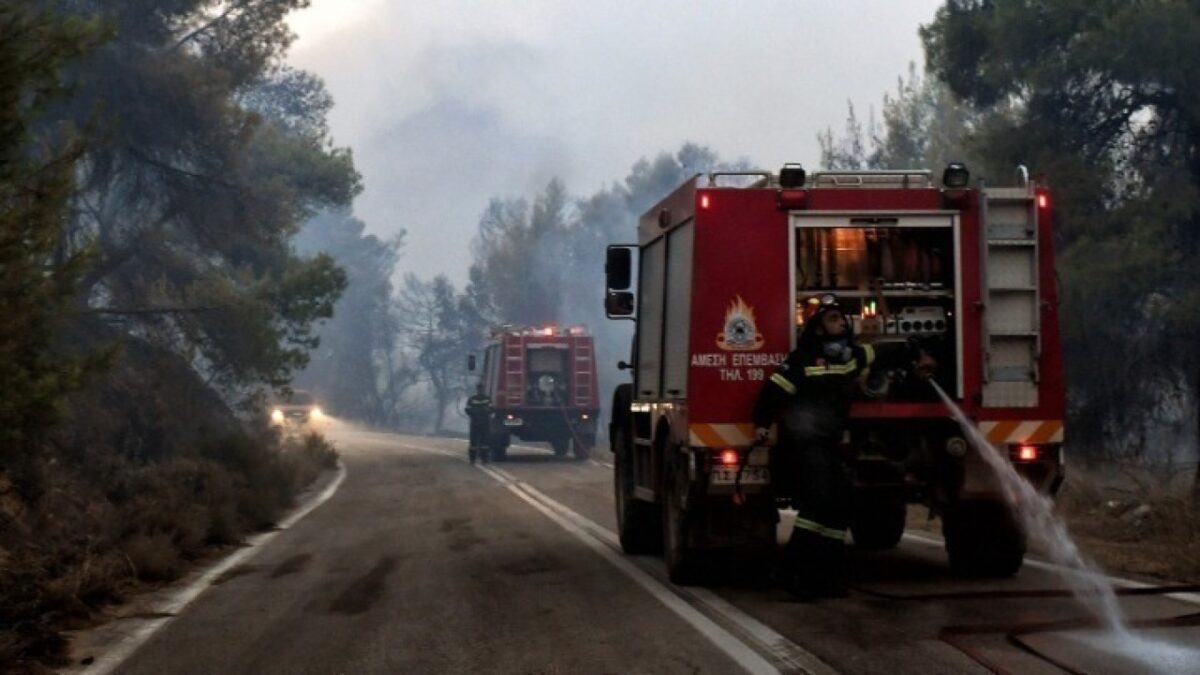 Καβάλα: Φωτιά σε εξέλιξη στο Παγγαίο