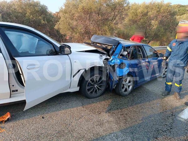 Καβάλα: Σύγκρουση επιβατικών με τραυματίες στην Εγνατία Οδό