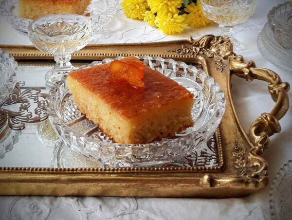 Πορτοκαλόπιτα με σιμιγδάλι
