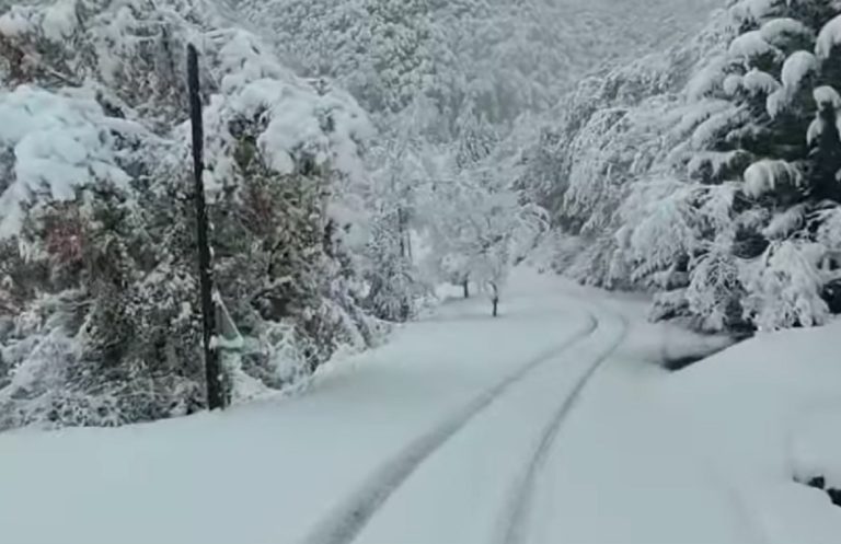 Στα “λευκά” το Σέλι Ημαθίας, η Καστοριά, η Φλώρινα και η Κοζάνη – Εικόνες από τα χιονισμένα τοπία