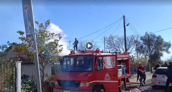 Σέρρες: Φωτιά σε κατοικία κοντά στο 3ο Γυμνάσιο - video