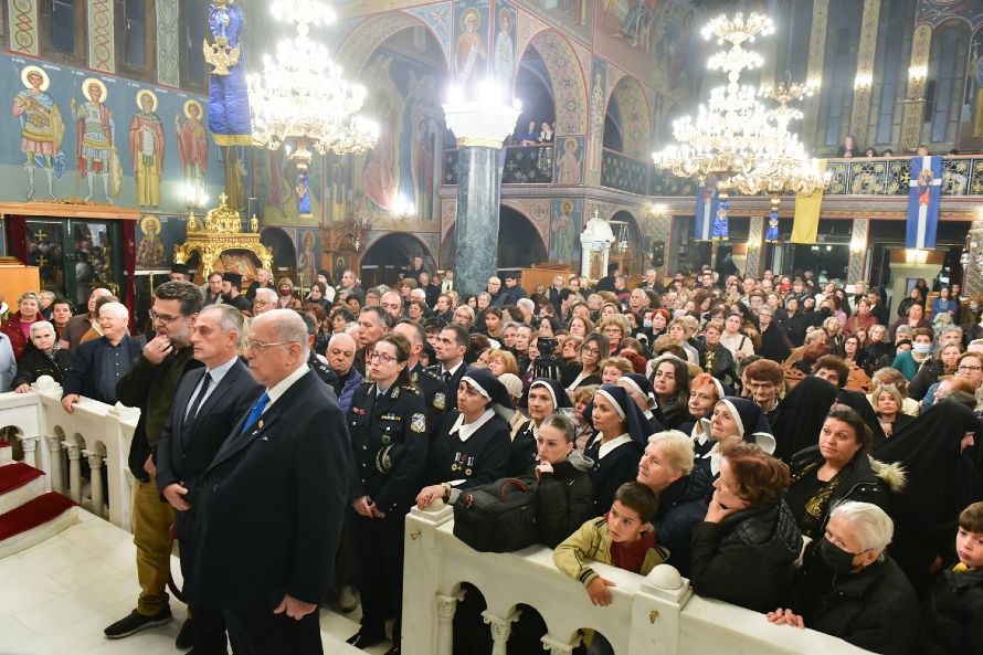 Υποδοχή της ιεράς εικόνας Παναγίας «Χοζοβιωτίσσης» στις Σέρρες- φωτογραφίες