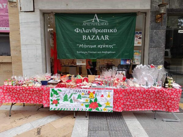 Χριστουγεννιάτικο Bazaar και αιμοδοσία από το Αριστοτέλειο Εκπαιδευτήριο Σερρών - video