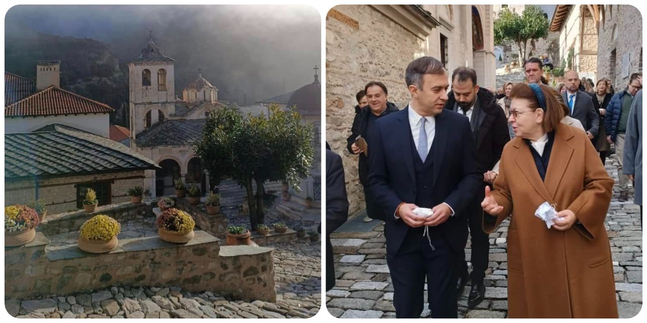 Τάσος Χατζηβασιλείου: Στην Ιερά Μονή Τιμίου Προδρόμου Σερρών, για τα εγκαίνια στο περίφημο Χάνι