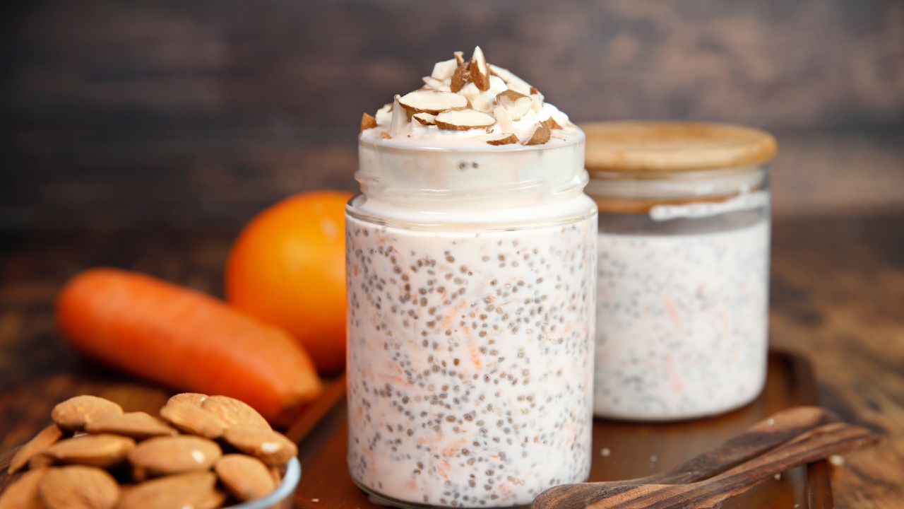chia-pudding(Γ. Νικολαΐδης) Η πουτίγκα τσία με γεύση carrot cake είναι ένα απίθανο υγιεινό γλυκό