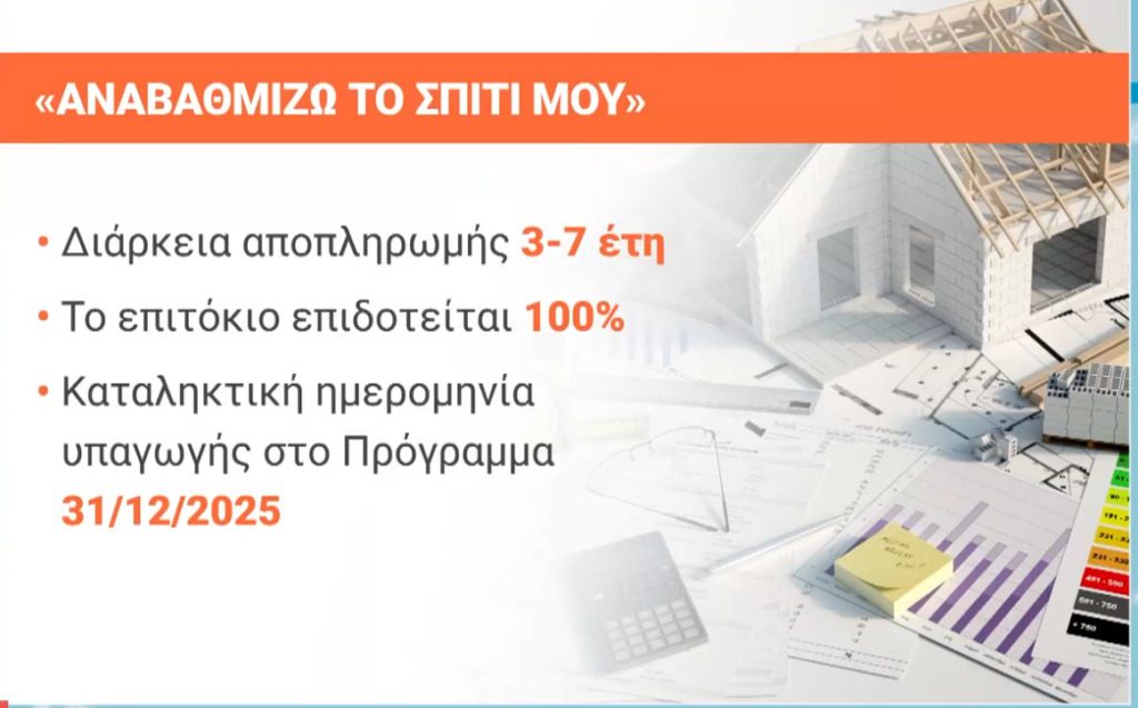 Ποιες οι διαφορές του «Αναβαθμίζω το Σπίτι μου» και του «Εξοικονομώ» – Aπό 3 έως 7 χρόνια η αποπληρωμή