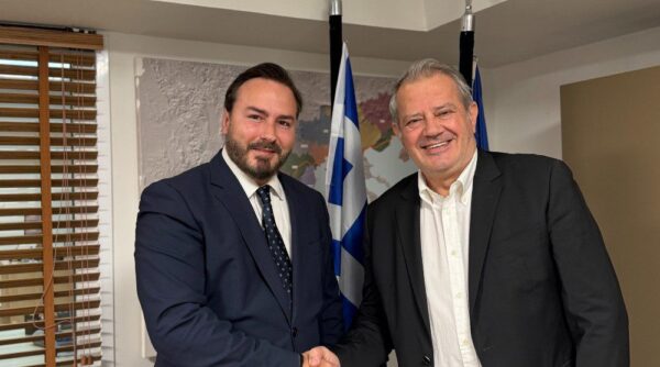 Συνάντηση εργασίας του Διαμαντή Γκολιδάκη με τον πρόεδρο του ΦοΣΔΑ Μιχάλη Γεράνη
