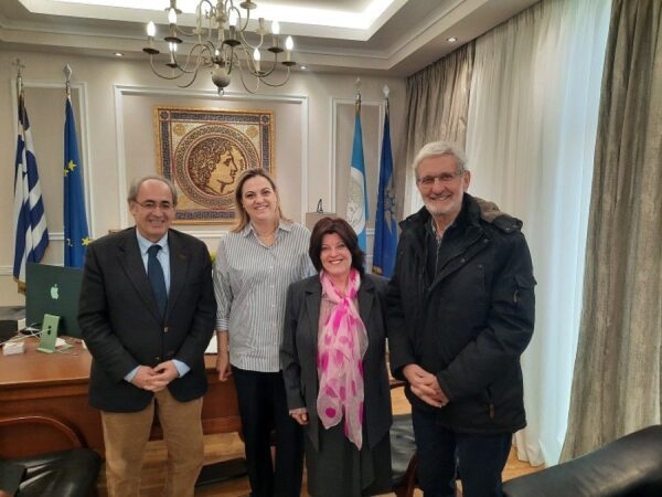 Συνάντηση της Δημάρχου Σερρών Βαρβάρας Μητλιάγκα με τον Γιάννη Μυλόπουλο