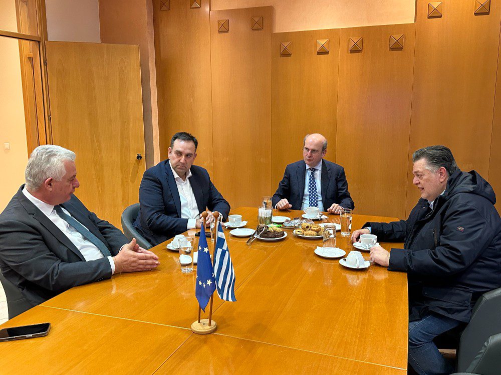 Επίσκεψη Κωστή Χατζηδάκη στα γραφεία της ΚΕΠΑ - ΑΝΕΜ