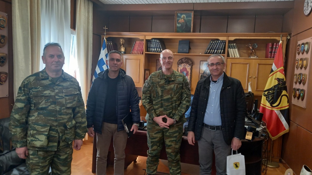 Σέρρες: Αντιπροσωπεία του Δ.Σ. της Ε.Σ.ΠΕ.Ε.Σ. συναντήθηκε με τον Ταξίαρχο Σερρών κ. Λιάμπα Γεώργιο