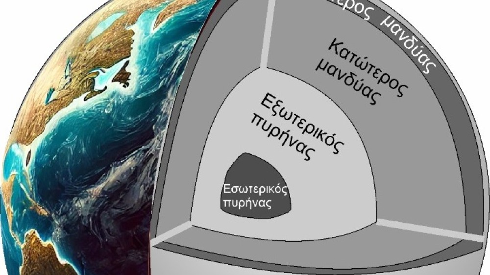 γη-πυρηνας Έλληνας επιστήμονας εξηγεί τη σημασία για τη γεωλογία της ανακάλυψης παραμόρφωσης του εσωτερικού πυρήνα της γης