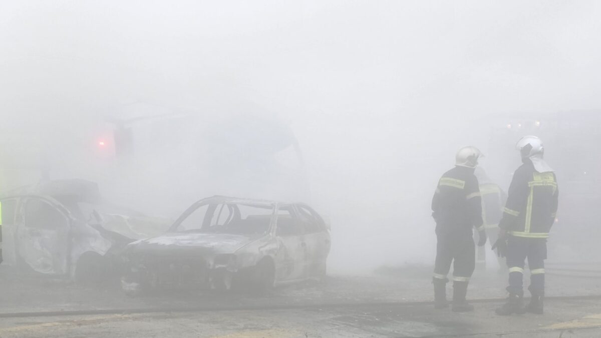 Τροχαίο δυστύχημα στην Εγνατία Οδό: Φορτηγό έπεσε στο κουβούκλιο, 2 νεκροί και 4 τραυματίες
