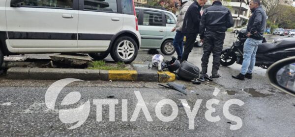 Θεσσαλονίκη: Τροχαίο ΙΧ με μηχανή - Ένας τραυματίας στο νοσοκομείο