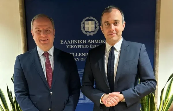 Συνάντηση του ΥΦΥΠΕΞ Τ. Χατζηβασιλείου με τον Υφυπουργό Αγροτικής Ανάπτυξης για την ενίσχυση των εξαγωγών των ελληνικών προϊόντων