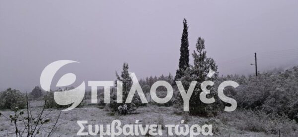 Χιονίζει σήμερα 7 Απριλίου στις Σέρρες - video