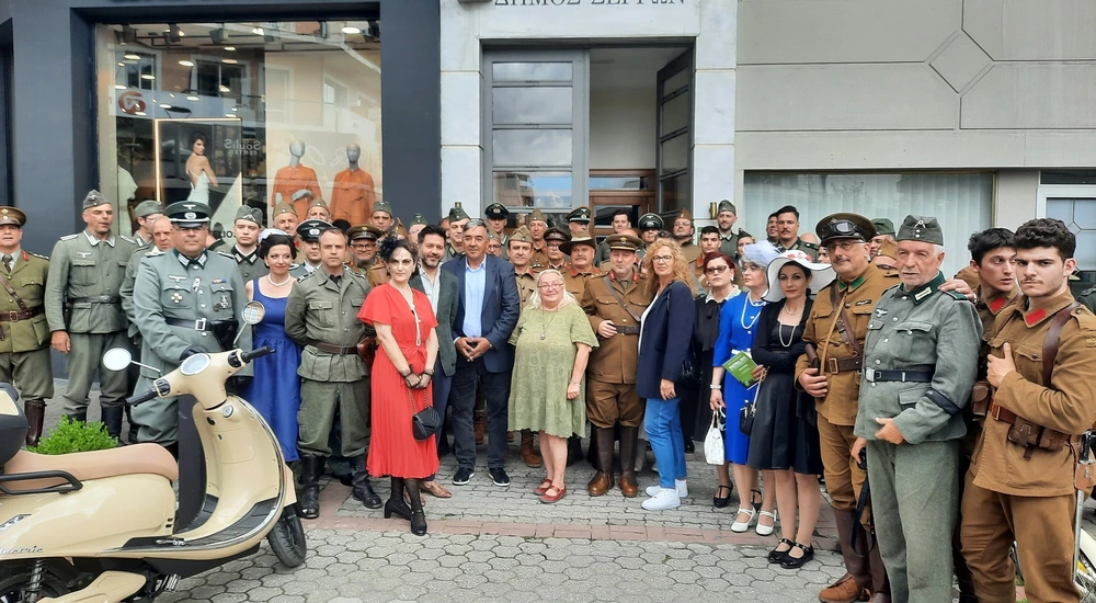 Σέρρες: Βόλτα στους δρόμους από τους αναβιωτές της αναπαράστασης της μάχης του Ρούπελ