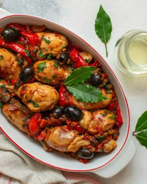 Ιταλικό κοτόπουλο του κυνηγού (Cacciatore)