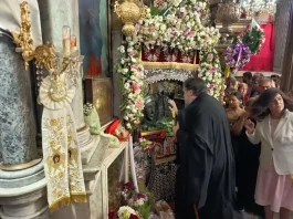 Ο Σερρών Θεολόγος στο ιερό Προσκύνημα Μανταμάδου