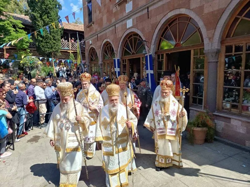 Ο Σερρών Θεολόγος στο ιερό Προσκύνημα Μανταμάδου