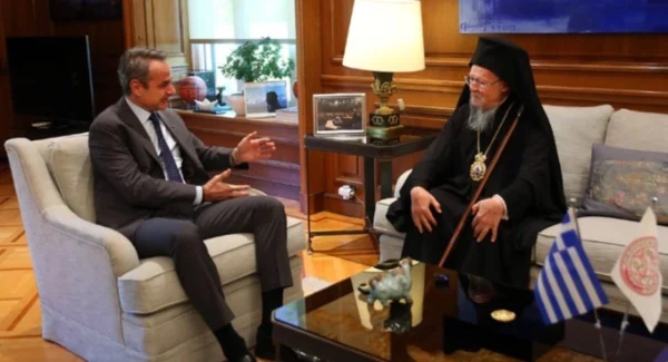 Κυρ. Μητσοτάκης σε Οικουμενικό Πατριάρχη: Η επίσκεψή σας μας δίνει δύναμη στον δύσκολο δρόμο της ανάταξης της πατρίδας