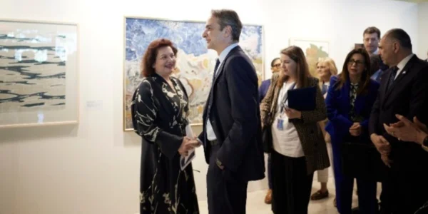 ΟΗΕ: Την έκθεση «Θάλαττα», με έργα διακεκριμένων Ελλήνων ζωγράφων, εγκαινίασε ο Κυρ. Μητσοτάκης