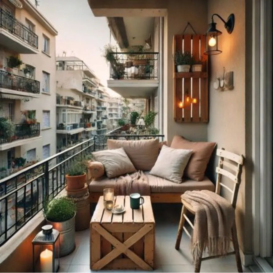 Πώς να φτιάξετε μια cozy γωνιά στο μπαλκόνι χωρίς μεγάλο κόστος