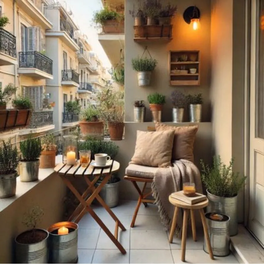 Πώς να φτιάξετε μια cozy γωνιά στο μπαλκόνι χωρίς μεγάλο κόστος
