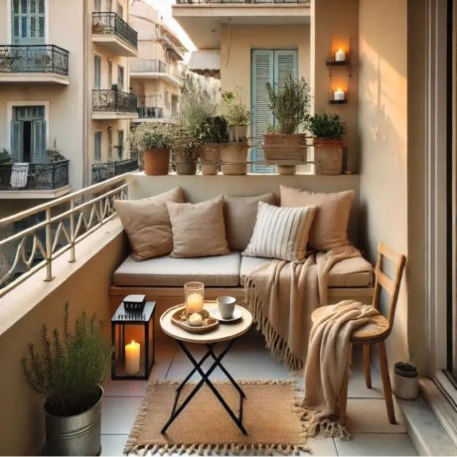 Πώς να φτιάξετε μια cozy γωνιά στο μπαλκόνι χωρίς μεγάλο κόστος