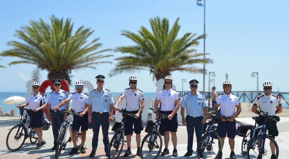 Αστυνομικοί με ποδήλατα και φέτος στην παραλιακή ζώνη της Κατερίνης