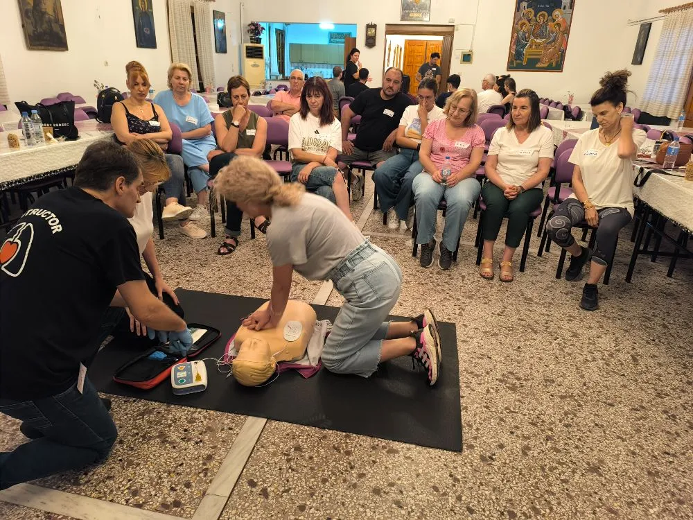 Ολοκληρώθηκε με επιτυχία το σεμινάριο πρώτον βοηθειών - ΚΑΡΠΑ στον Ιερό Ναό Αγίου Γεωργίου Σκοτούσσας