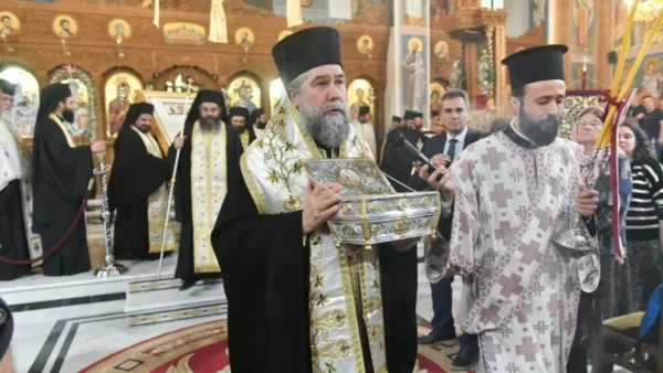 Υποδοχή του ιερού λειψάνου του Αγίου Σπυρίδωνα στις Σέρρες - Video & φωτογραφίες