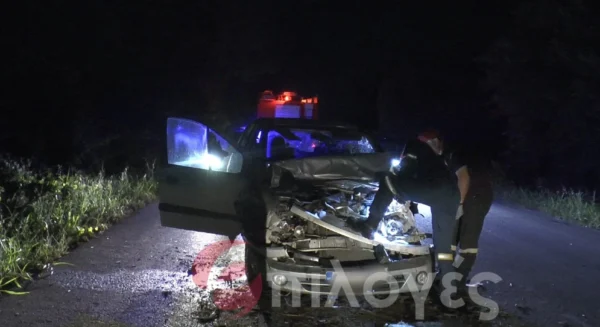 Σέρρες - Τροχαίο στον δρόμο για το Σκούταρι: Αυτοκίνητο συγκρούστηκε με γεωργικό μηχάνημα - video