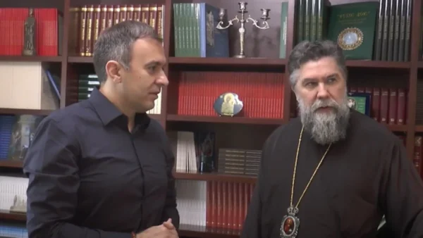 Επίσκεψη του ΥΦΥΠΕΞ Τάσου Χατζηβασιλείου στο Κέντρο Μελέτης Ιστορίας και Πολιτισμού της Εκκλησίας των Σερρών