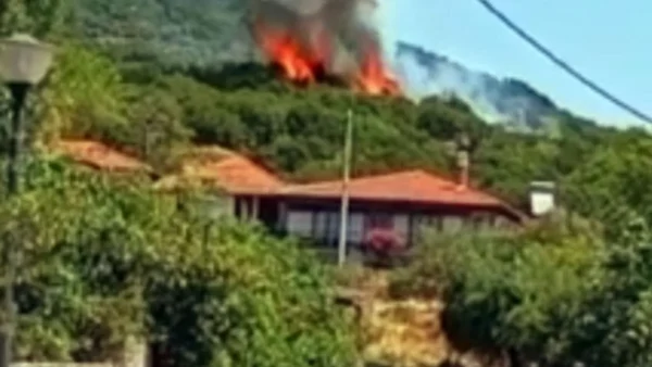 Πυρκαγιά στο Χρυσόκαστρο Παγγαίου
