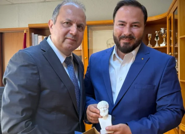 Συνάντηση του Διαμαντή Γκολιδάκη με το νέο Πρύτανη του ΑΠΘ Κυριάκο Αναστασιάδη