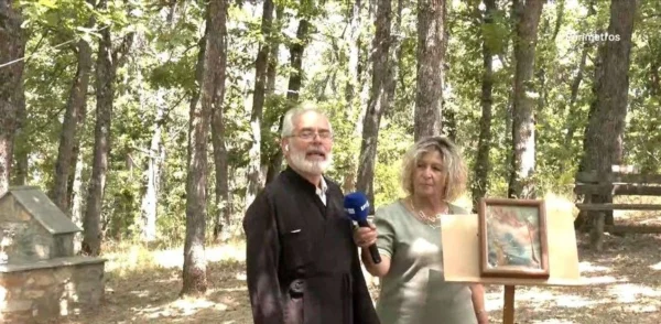 Λέχοβο: Η περίφημη εικόνα με το βόλι στο ξωκκλήσι του Προφήτη Ηλία