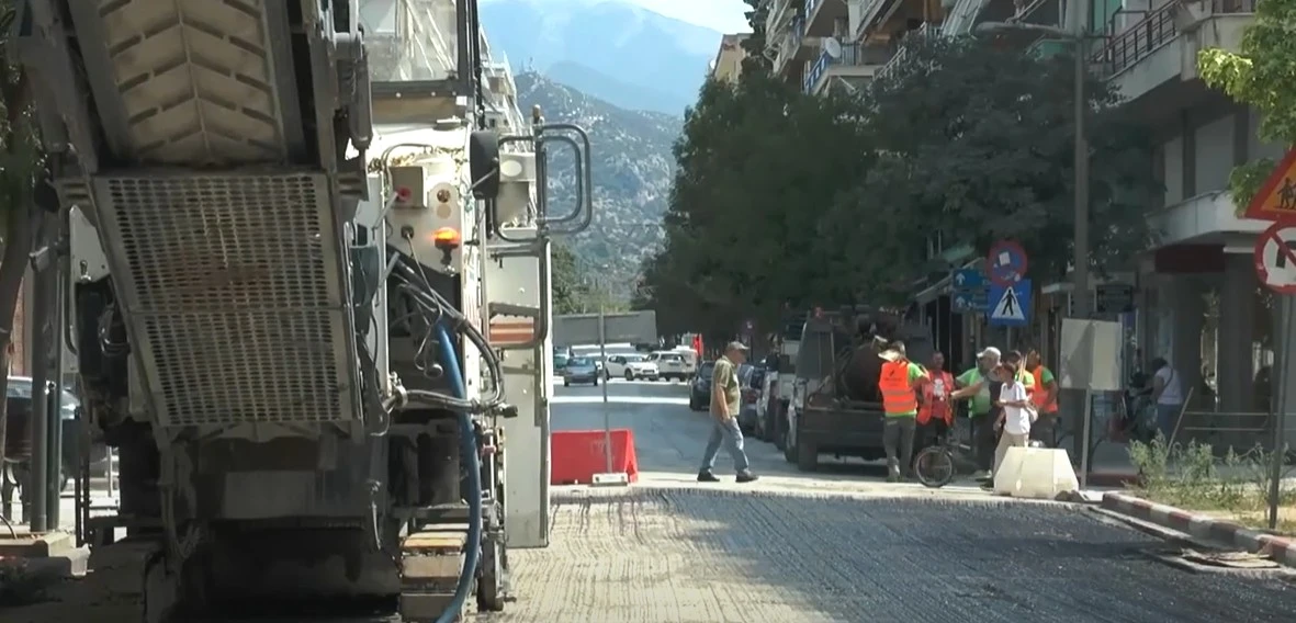 Σέρρες: Ασφαλτοστρώνεται η Μεγάλου Αλεξάνδρου - Ποιοι δρόμοι ακολουθούν -video