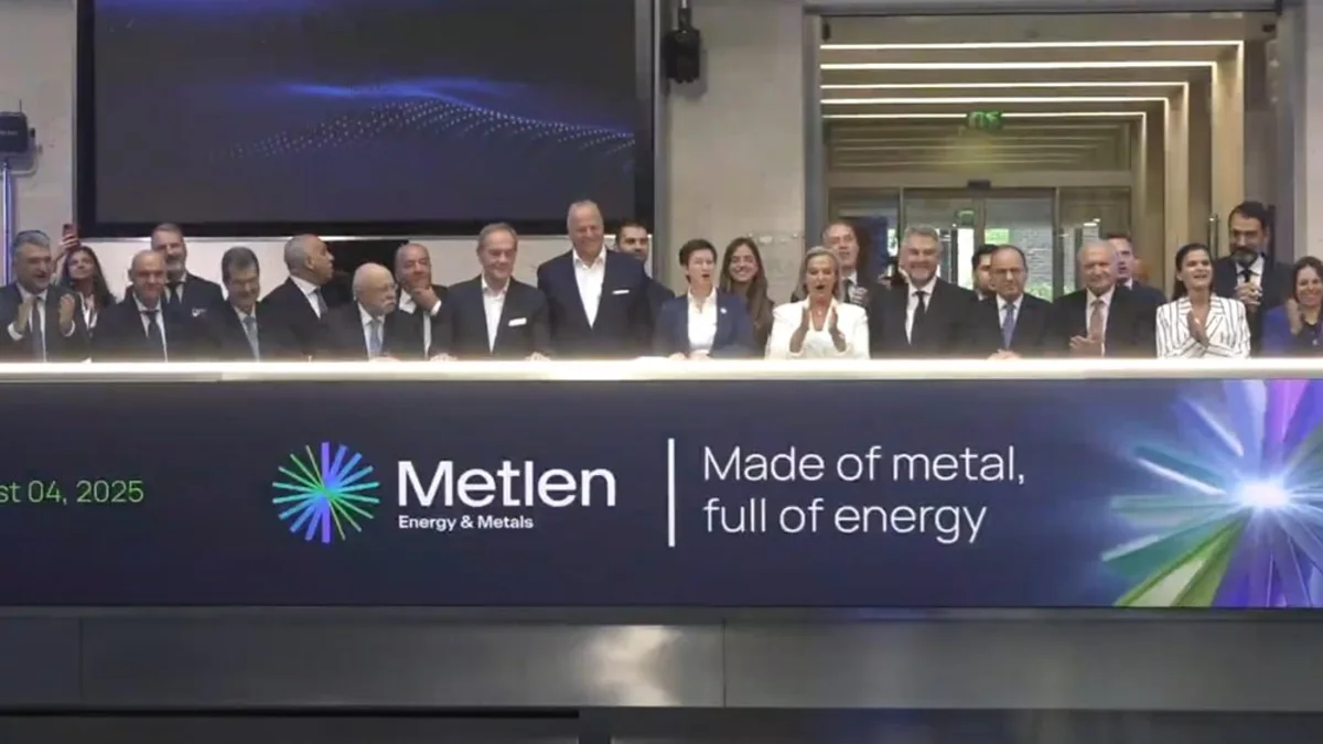 Η METLEN Energy & Metals ξεκινά τη διαπραγμάτευση της στο Χρηματιστήριο του Λονδίνου